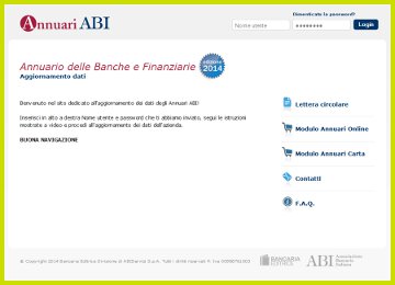 Annuario ABI - Raccolta data