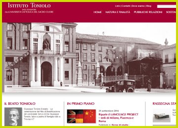 Website Istituto Toniolo